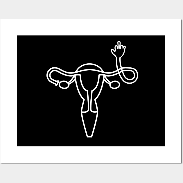 Uterus Finger Wall Art by sanavoc